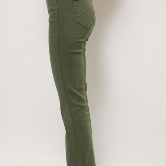 MOTHER Green Flare Wide Leg Jeans - Picture 5 of 15